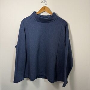 Women's Blue Long Sleeve Top